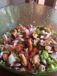 Una foto de Salpicón de marisco y pulpo