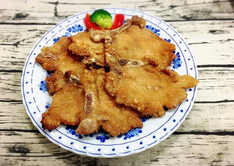 酥炸肉排 (水波爐料理)