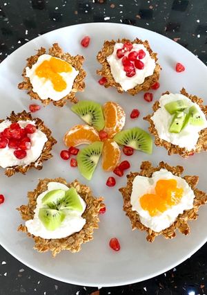 Hình của món Bánh tart Yến mạch trái cây.