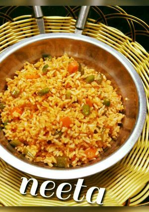 A picture of Schezwan Veg Fried Rice.