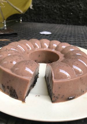 Foto resep Puding coklat oreo lembut