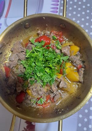 صورة لوصفة طاسه الكبد والقوانص والقلوب yumi 😋