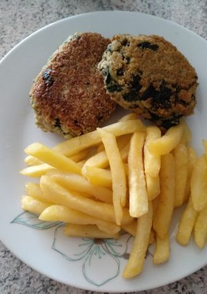 Una foto de Croqueta de espinaca y avena