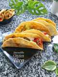 Quesadilla Chicken Taco with Homemade Tortila