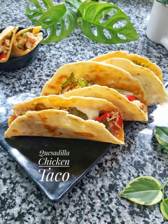 Foto resep Quesadilla Chicken Taco with Homemade Tortila