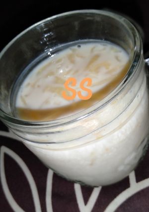 Foto resep Es Blewah Susu Pisang