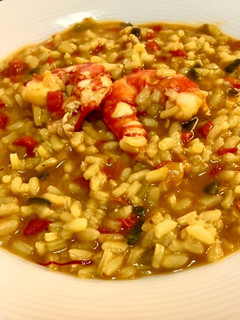 Una foto de Arroz caldoso con carabineros
