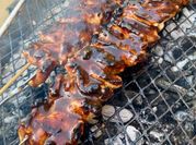 A picture of korean bbq chicken