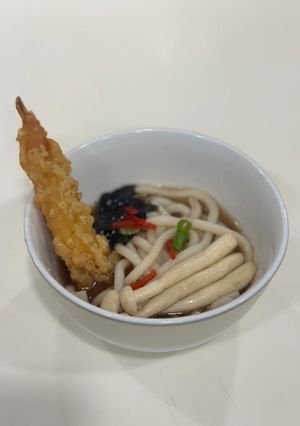 Foto resep Udon dengan Ebi Tempura dan Telur Ajitama/Ontama