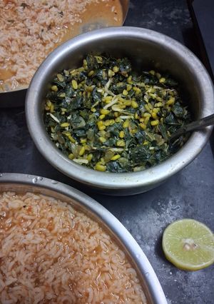 A picture of Drumstick leaves palya.