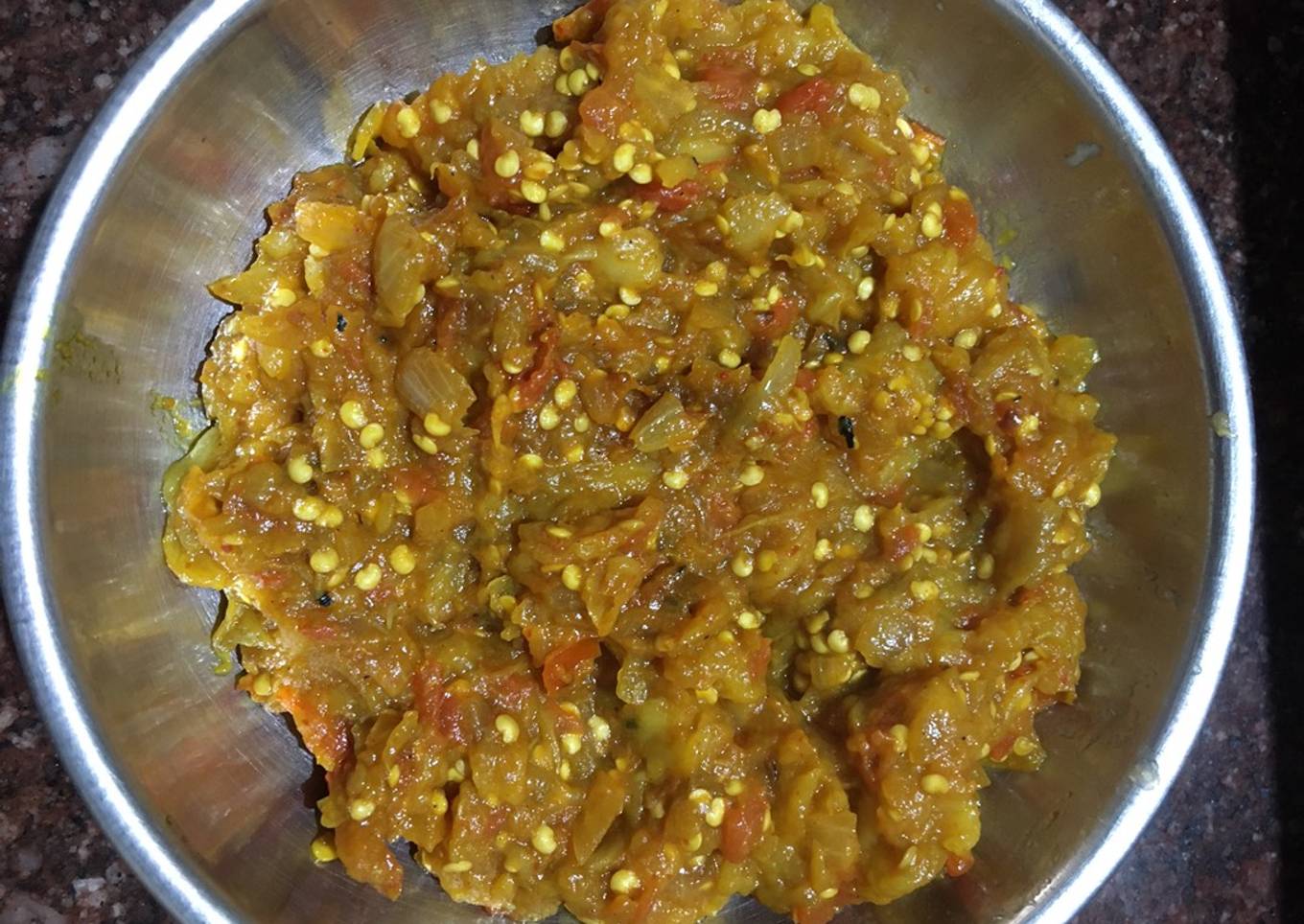 Brinjal bharta