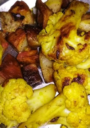 আলু কপি ভাজা (Aloo kopi bhaja recipe in Bengali) রেসিপির প্রধান ছবি