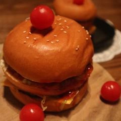 A picture of Protein loaded Split Bengal gram patty burger😊.