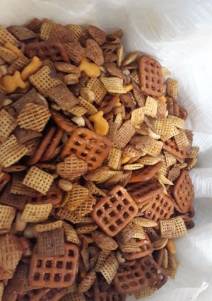 A picture of Classic Holiday Chex Mix Recipe.