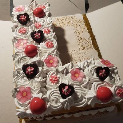 Letter Cake L o Torta Letra Receta de Karen Zubiaurre- Cookpad