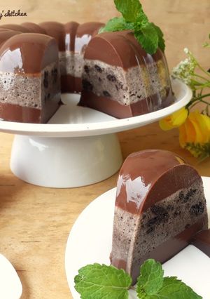 Foto resep Puding choco oreo