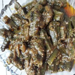 A picture of Masala bhindi.