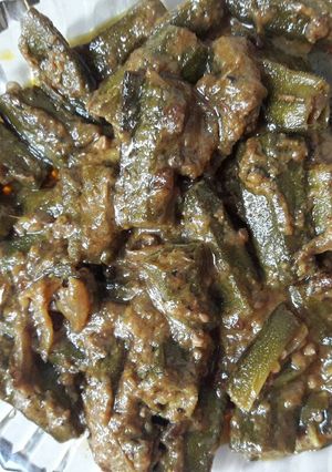 A picture of Masala bhindi.