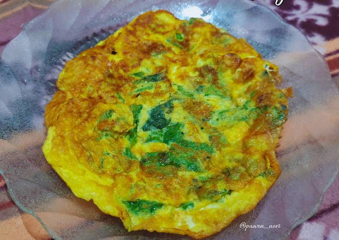 Resep Telur Dadar Daun Bayam Oleh Novi Cookpad 