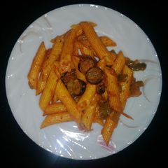 A picture of Red Sauce Pasta.