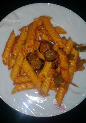 A picture of Red Sauce Pasta.