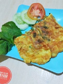 Foto resep Dadar telur bayam