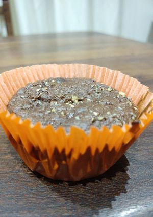 Una foto de Muffin de trigo sarraceno y algarroba
