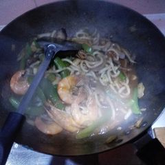 A picture of 亚风面 Prawn noodles.