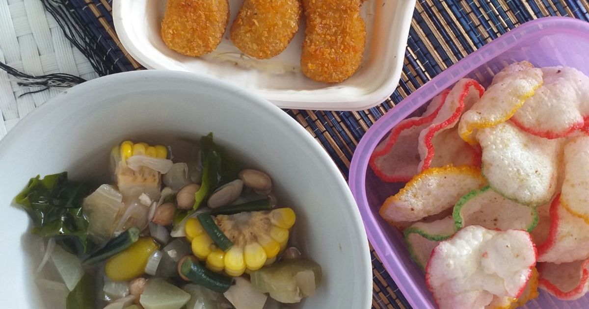 Sayur asem kacang tanah bumbu iris