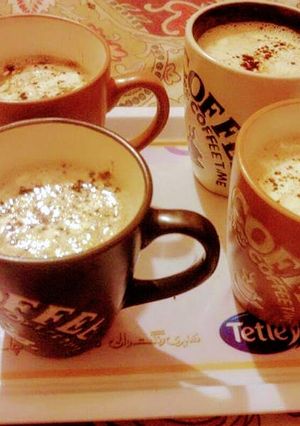 A picture of Coffee with cream.