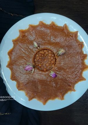 عکسی از دستور 🏴حلوای آرد برنج کاراملی
