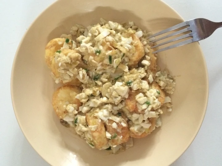 Cara Gampang Membikin Resep Tofu Masak Telur Asin yang  Bikin Ketagihan Anti Ribet, Mantap Sekali