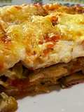Lasaña rellena con verduras