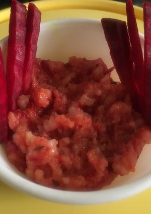 A picture of Beetroot Rice.