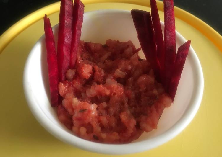 Steps to Prepare Quick Beetroot Rice