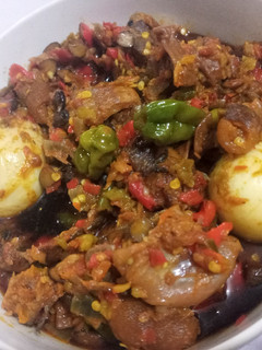A picture of Ofada stew (ayamase).