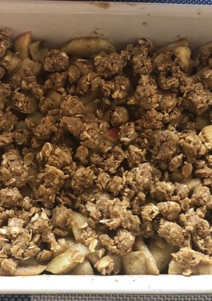 A picture of Flourless Apple Crumble.