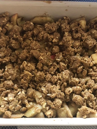 Recipe Flourless Apple Crumble which Delicious
