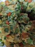 Long beans omelette