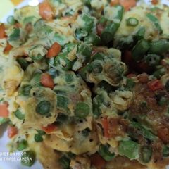 A picture of Long beans omelette.
