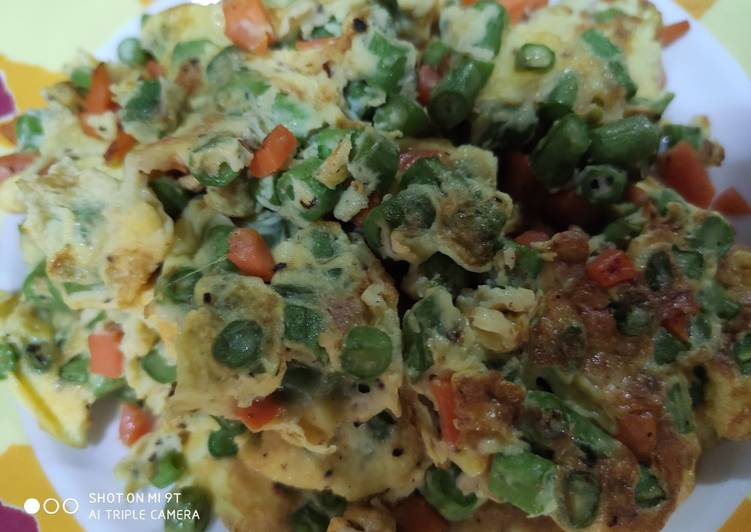 Recipe of Homemade Long beans omelette