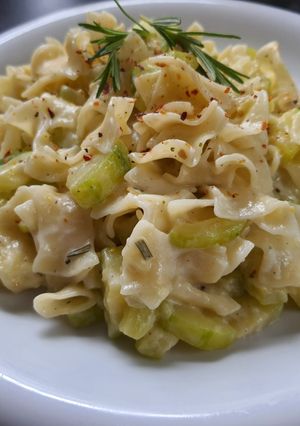 Tejszínes cukkinis tészta recept fotója