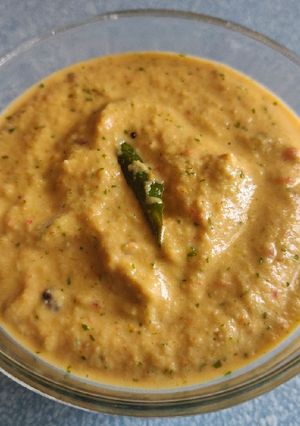 A picture of Peanut chutney(Another Method).