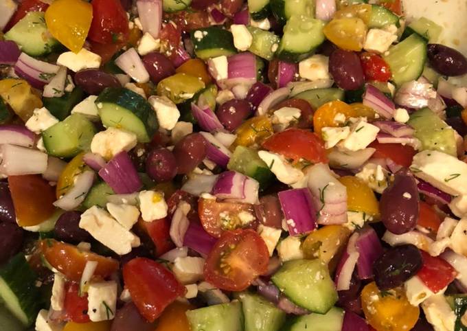 Steps to Prepare Award-winning Fresh Mediterranean Salad