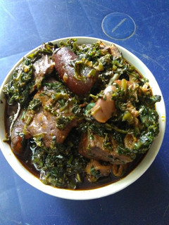 A picture of Edikang Ikong (Edikaikong Soup).