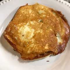 Una foto de Pancake con premezcla y estevia. Riquísimo!!!