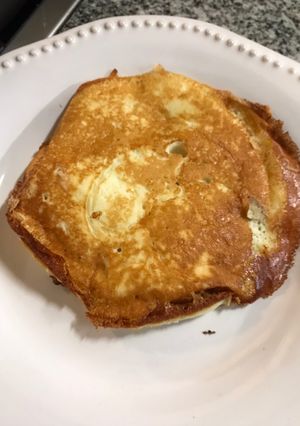 Una foto de Pancake con premezcla y estevia. Riquísimo!!!