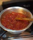 Salsa portuguesa 🍅🧅🥕🫑🌶️ para acompañar Cappellettis🍝😋