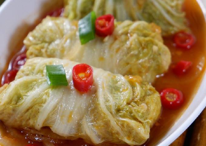 Resep Sawi Putih Gulung Isi Tahu Oleh Anisakusuma80 Cookpad