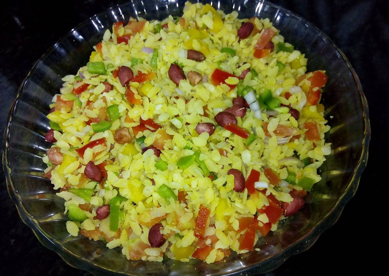 Vegetable Poha/ Vegetable Flattened Rice/ Instant